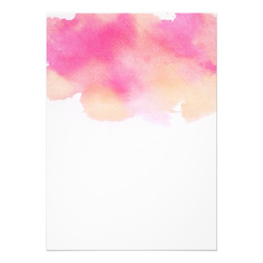 Vibrant Dreams Wedding Invitation / Pink Peach