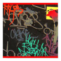 vibrant grafitti print