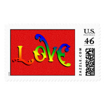 Vibrant Love postage by clarachandler Vibrant Love postage