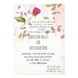 vibrant lovely rose wedding personalized announcement