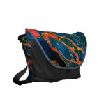 Vibrant Marbled Amoebas Commuter Bags