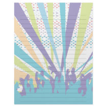 vibrant music concert party vector design letterhead design