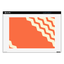 Vibrant orange chevron zigzag pattern skins