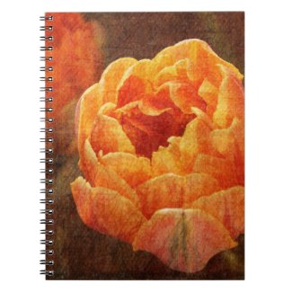 vibrant orange garden tulip notebook notebook