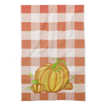 Vibrant Painted Pumpkins Towel