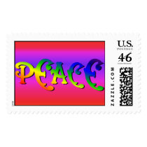 Vibrant Peace postage by clarachandler Vibrant Peace postage