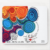 Vibrant - Positive Uplifting Art and Words Decor mousepads