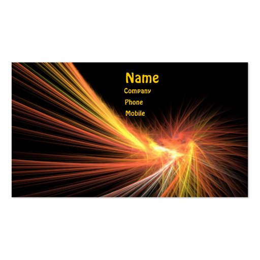 Vibrant Spark Business Card (front side)