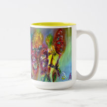 VIBRANT SPARKLING BUTTERFLIES IN BLUE,Teal Mug