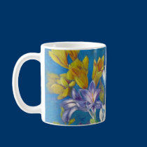 Vibrant Spring Freesia  Posy Ceramic Mug