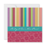 Vibrant Stripes Invitation