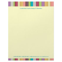 Vibrant Stripes Letterhead