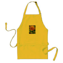 Vibrant Sunflower Apron by janoka Vibrant Sunflower Apron