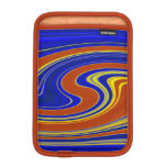 Vibrant Swirling Agate Striped iPad Mini Sleeve