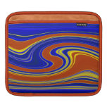 Vibrant Swirling Agate Striped iPad Sleeve