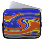 Vibrant Swirling Agate Striped Laptop Sleeve