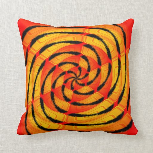 Vibrant tigerlike abstract throw pillow Zazzle