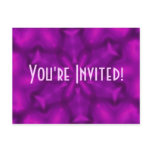 Vibrant Violet Invitation Postcard