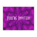 Vibrant Violet Invitation Postcard