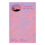 Vibrantly Pink Sunrise Personalized Stationery