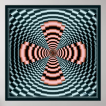 Vibrating Cross Sermon Poster