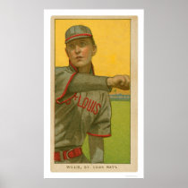 Vic Willis Baseball Card 1911 Poster