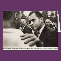 Vice President Nixon in Soviet Union cards