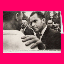 Vice President Nixon in Soviet Union cards