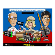 Vice Presidential Debate Post Card
