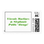 Vicente Martinez & Stephanie Pablo "Always" postage