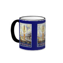 VICENZA Clock Tower Italy Mugs