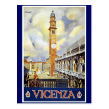VICENZA Clock Tower Italy Postcards