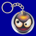 VICIOUS CARTOON BOMB FACE SMILEY ATTITUDE keychains