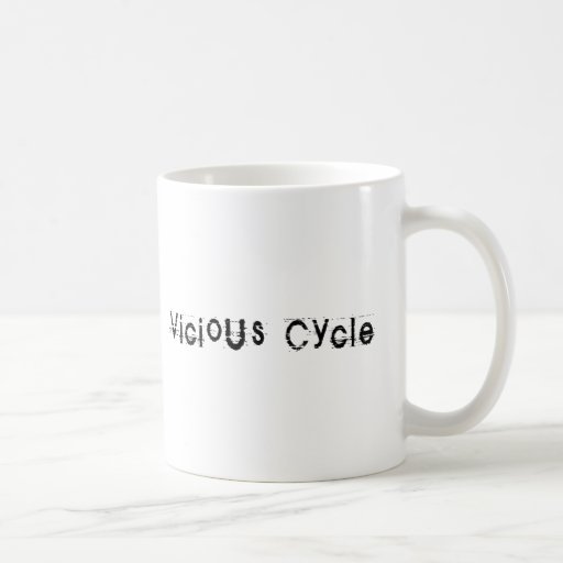 Vicious Cycle Black Coffee Mugs