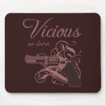 Vicious Pink Gun Mouse Pad