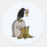 Victimus Vulture Round Stickers