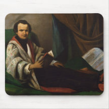 Victor Hugo  on his divan, c.1830-40 Mouse Pads