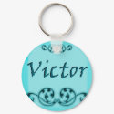 Victor Ornamental Keychain by TheNameStore Victor Ornamental Keychain