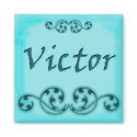 Victor Ornamental Magnet by TheNameStore Victor Ornamental Magnet