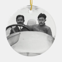 Victor Rigal at the 1914 French Grand Prix Ornament