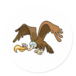Victor Vulture Round Stickers