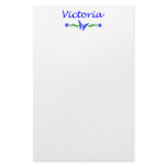Victoria (Blue Butterfly) Stationery Paper