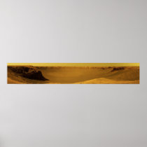 Victoria Crater from Cape Verde on the Planet Mars Print