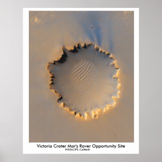 Victoria Crater Mar's Rover Landing Site Posters