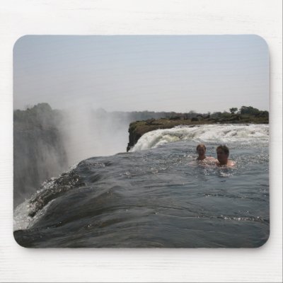 Victoria Falls Mouse Pad by inquester