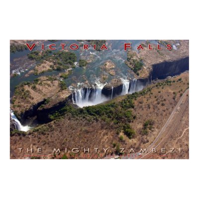 Victoria Falls (v3) Print by Staberinde