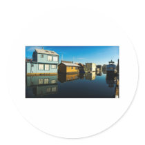 Victoria floating houses 1 stickers by alinphoto Victoria floating houses 1 stickers