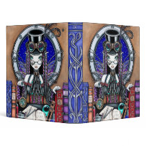 "Victoria" Steam Punk Faerie Art Avery Binder by mykajelina "Victoria" Steam Punk Faerie Art Avery Binder
