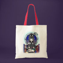 "Victoria" Steam Punk Faerie Art Canvas Tote bags