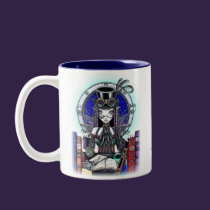 "Victoria" Steam Punk Faerie Art Mug